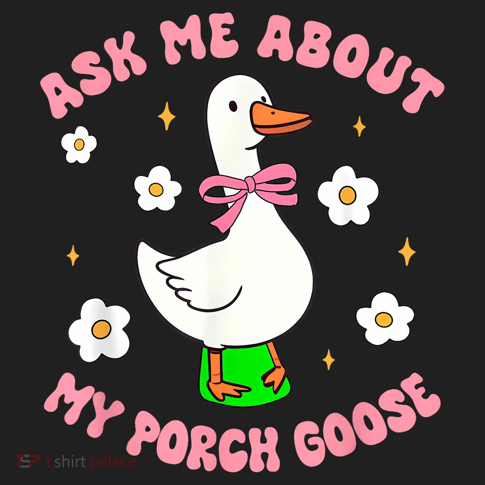 Silly Goose Ask Me About My Porch Goose Funny Goose Lover Beanie