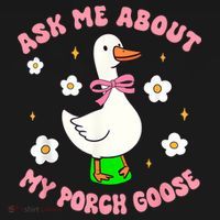 Silly Goose Ask Me About My Porch Goose Funny Goose Lover Visor thumb 3