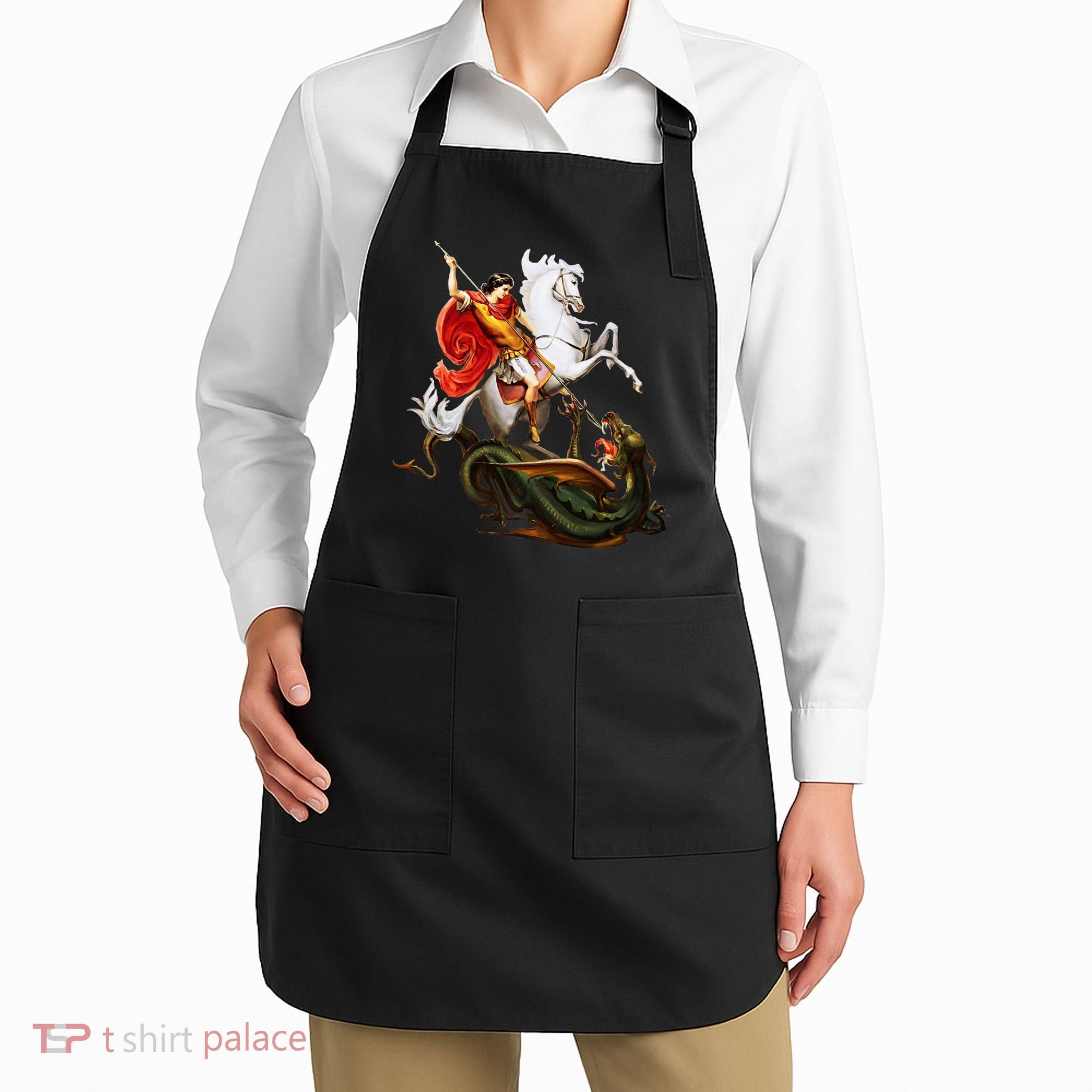 St. George And The Dragon England Catholic Saints Pray Apron