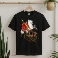 St. George And The Dragon England Catholic Saints Pray T-Shirt thumb 2