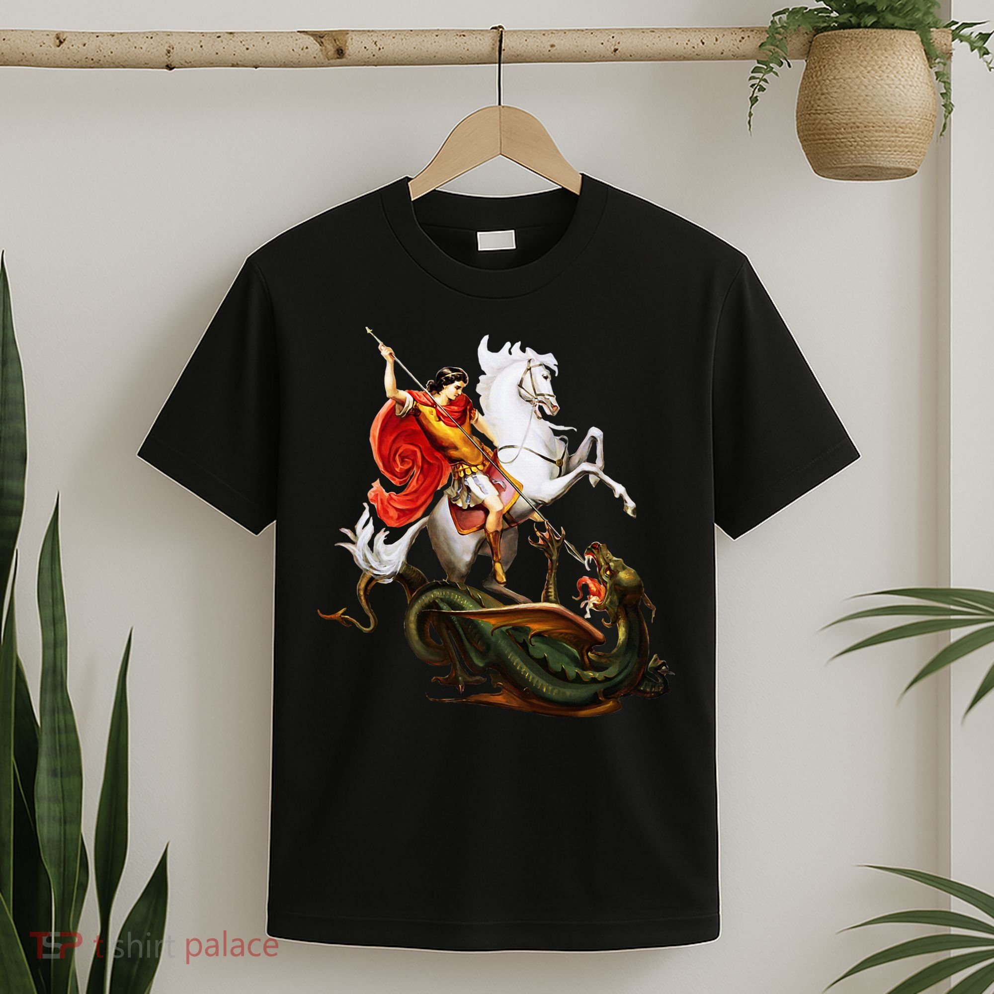 St. George And The Dragon England Catholic Saints Pray T-Shirt