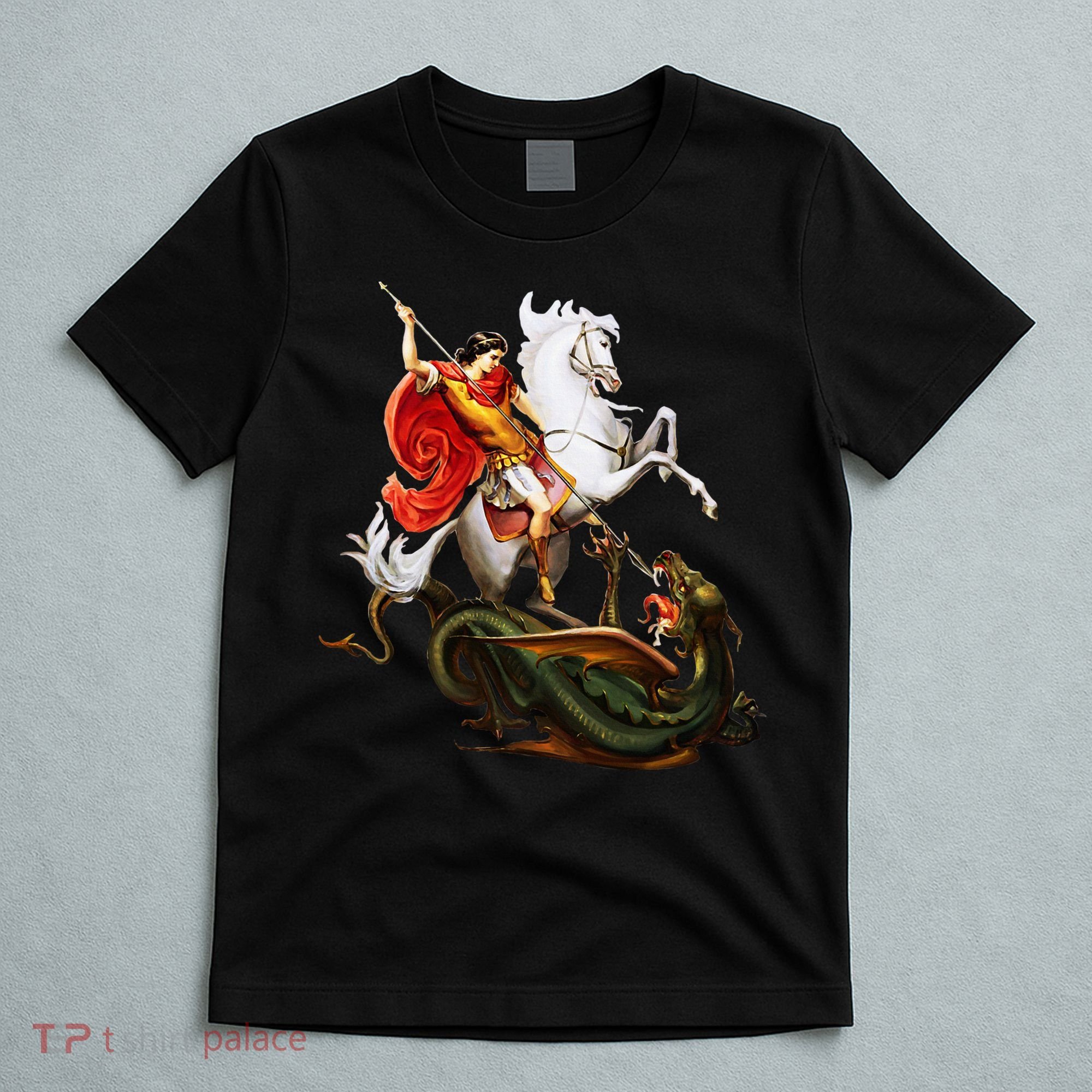 St. George And The Dragon England Catholic Saints Pray T-Shirt