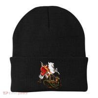 St. George And The Dragon England Catholic Saints Pray Beanie thumb 0