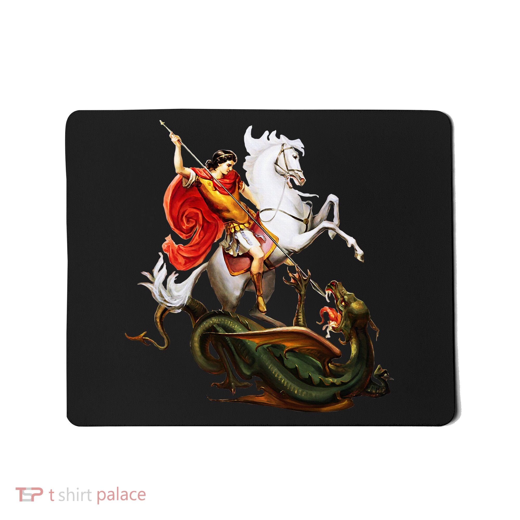 St. George And The Dragon England Catholic Saints Pray Mousepad