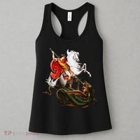 St. George And The Dragon England Catholic Saints Pray Women's Tank Top thumb 3