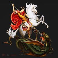 St. George And The Dragon England Catholic Saints Pray Baby Bodysuit thumb 2