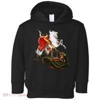 St. George And The Dragon England Catholic Saints Pray Toddler Hoodie thumb 0