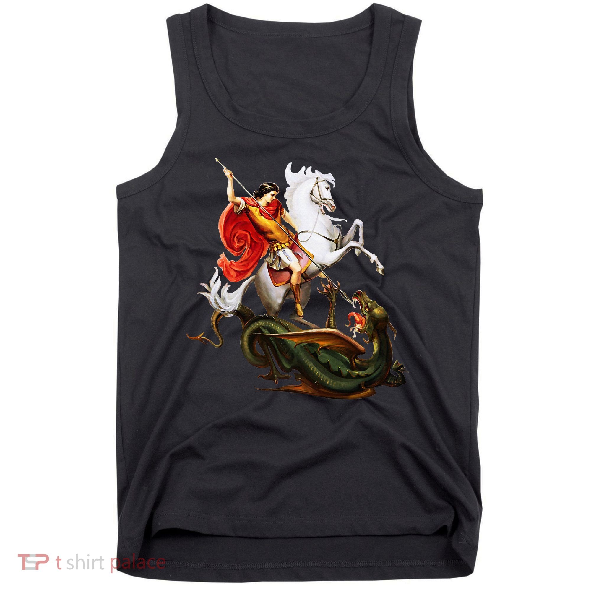 St. George And The Dragon England Catholic Saints Pray Tank Top