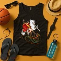St. George And The Dragon England Catholic Saints Pray Tank Top thumb 4