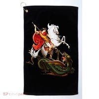 St. George And The Dragon England Catholic Saints Pray Golf Towel thumb 0