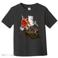 St. George And The Dragon England Catholic Saints Pray Toddler T-Shirt thumb 0