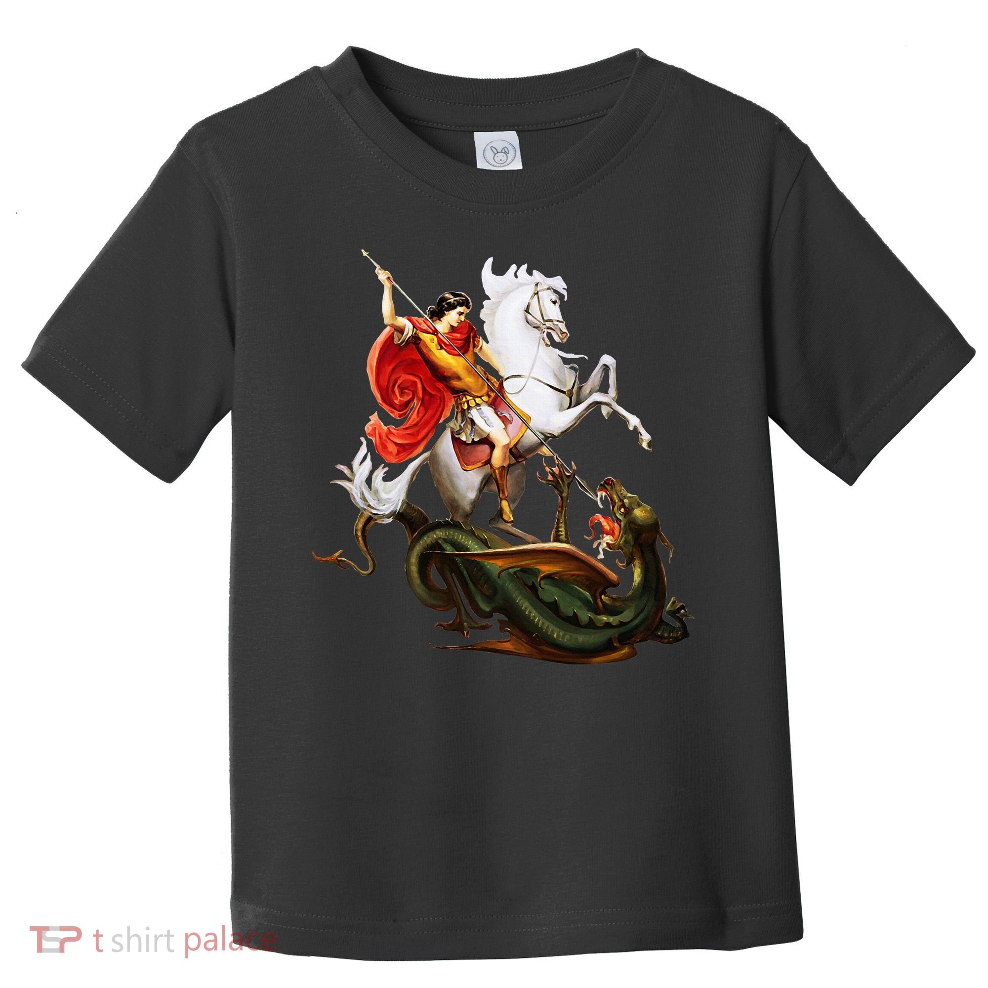 St. George And The Dragon England Catholic Saints Pray Toddler T-Shirt