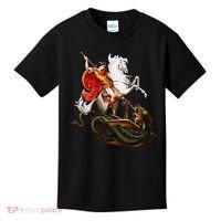 St. George And The Dragon England Catholic Saints Pray Kids T-Shirt thumb 0
