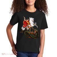 St. George And The Dragon England Catholic Saints Pray Kids T-Shirt thumb 2