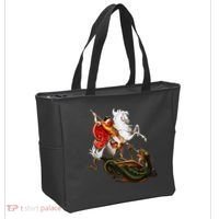 St. George And The Dragon England Catholic Saints Pray Tote Bag thumb 2