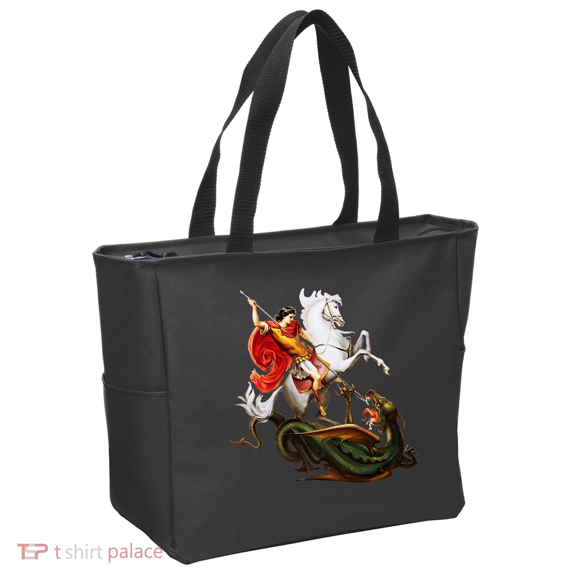St. George And The Dragon England Catholic Saints Pray Tote Bag