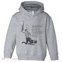 Shooting Guns And Spreading Buns Toddler Hoodie thumb 0