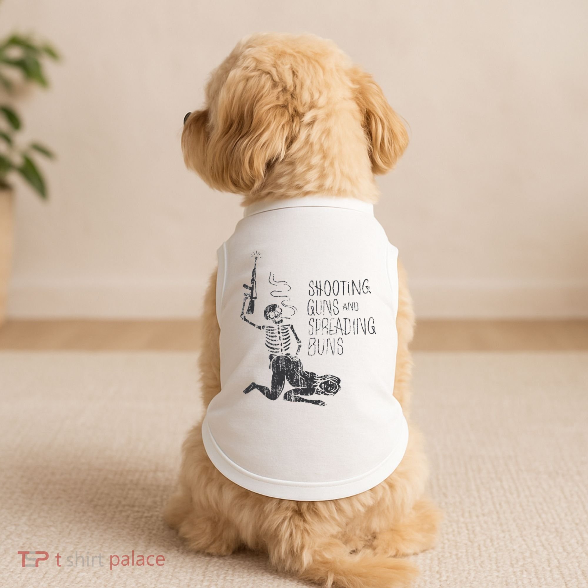 Shooting Guns And Spreading Buns Doggie Tank