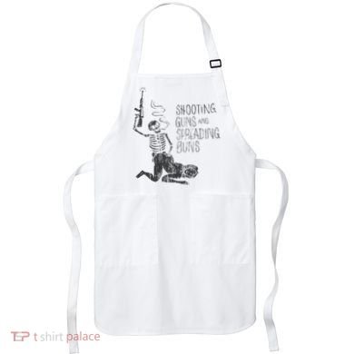 Shooting Guns And Spreading Buns Apron