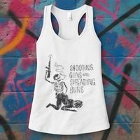 Shooting Guns And Spreading Buns Women's Tank Top thumb 3