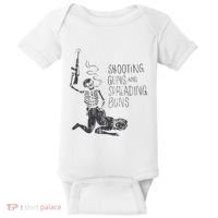 Shooting Guns And Spreading Buns Baby Bodysuit thumb 0