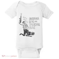Shooting Guns And Spreading Buns Baby Bodysuit thumb 0