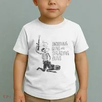 Shooting Guns And Spreading Buns Toddler T-Shirt thumb 2