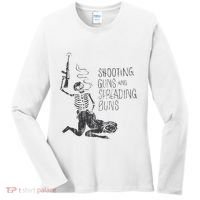 Shooting Guns And Spreading Buns Women's Long Sleeve Shirt thumb 0