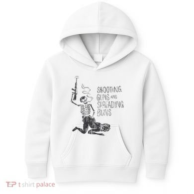 Shooting Guns And Spreading Buns Kids Hoodie