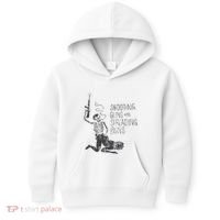 Shooting Guns And Spreading Buns Kids Hoodie thumb 0