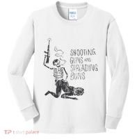 Shooting Guns And Spreading Buns Kids Long Sleeve Shirt thumb 0