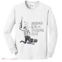 Shooting Guns And Spreading Buns Kids Long Sleeve Shirt thumb 0
