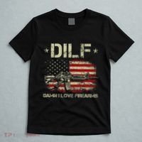 S Gun American Flag Dilf Damn I Love Firearms T-Shirt thumb 5