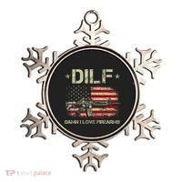 S Gun American Flag Dilf Damn I Love Firearms Ornament thumb 0