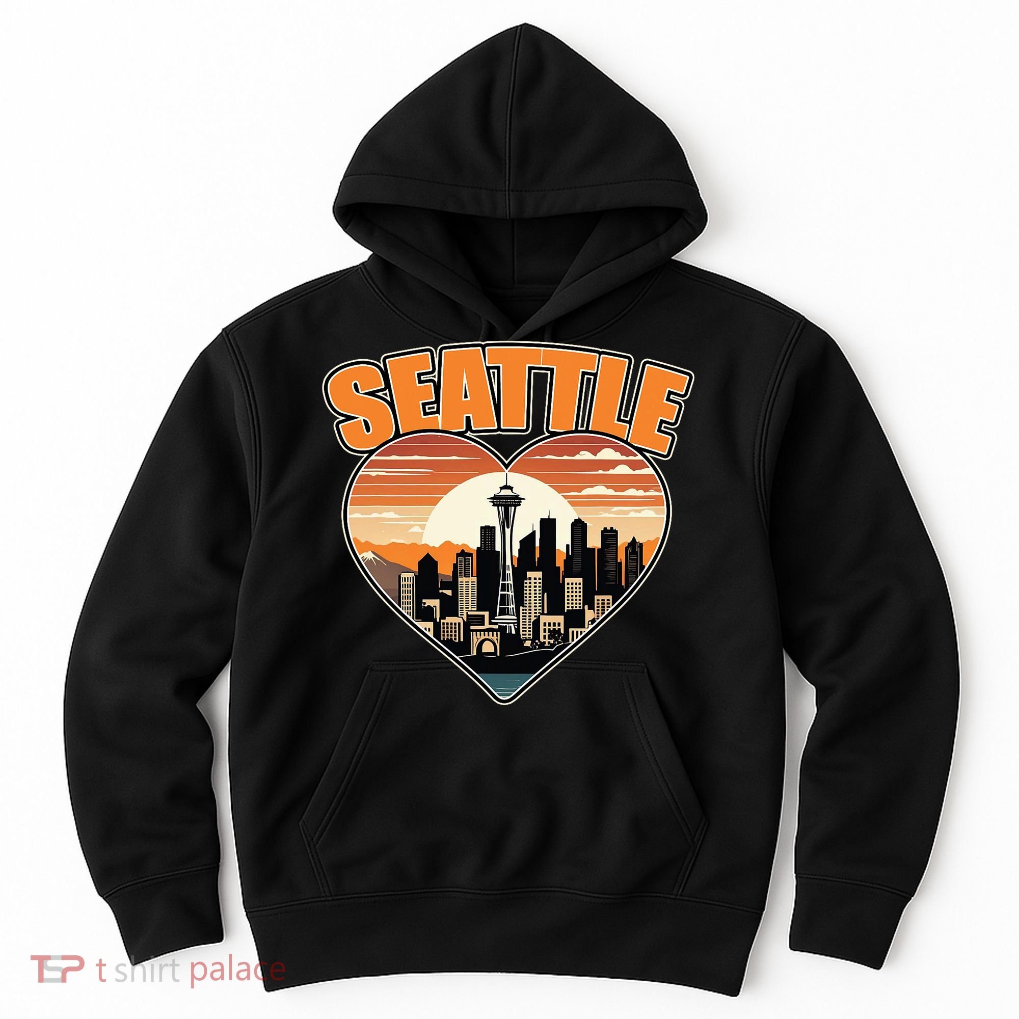 Seattle Gifts Apparel Souvenirs Usa Hiking Camping American Hoodie