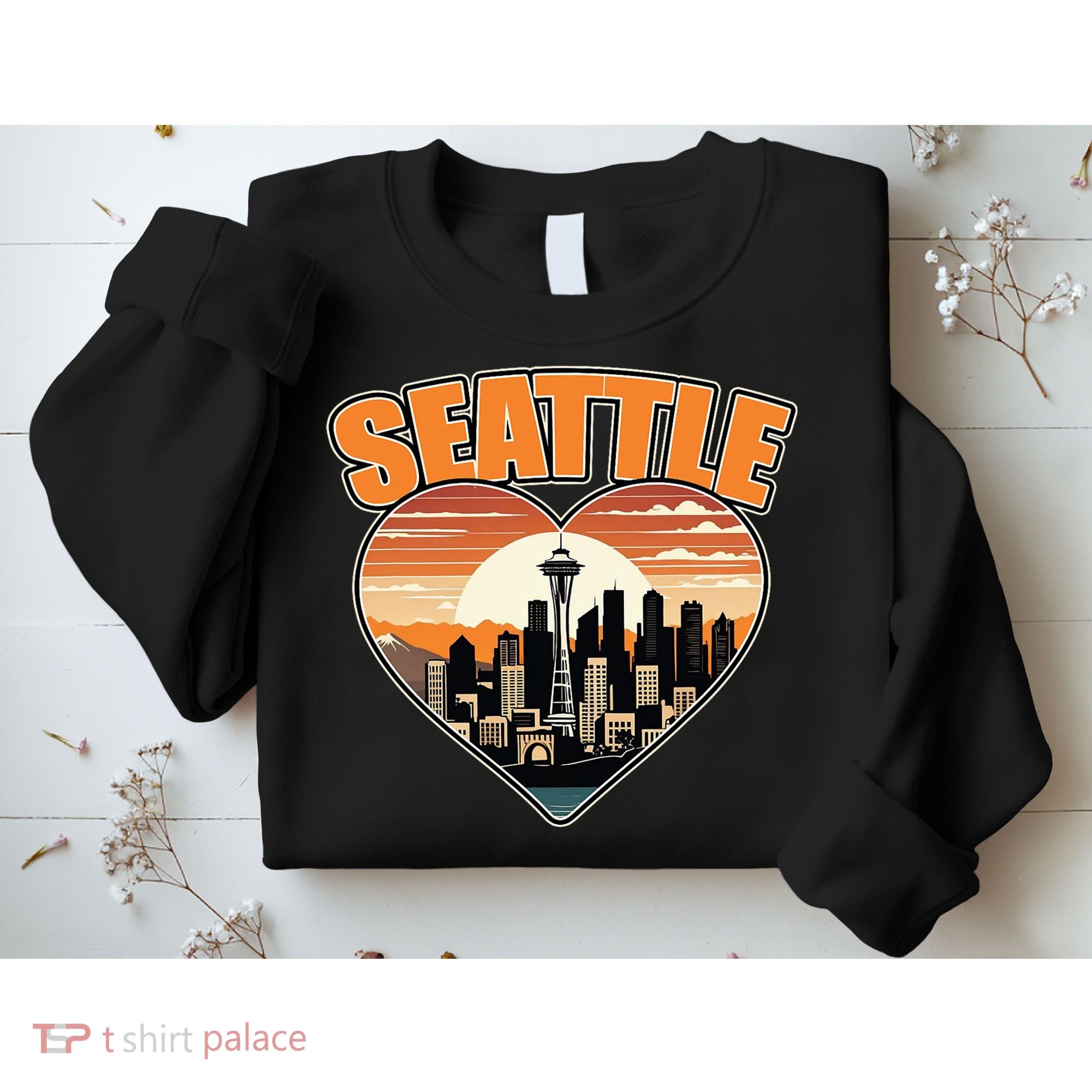 Seattle Gifts Apparel Souvenirs Usa Hiking Camping American Sweatshirt