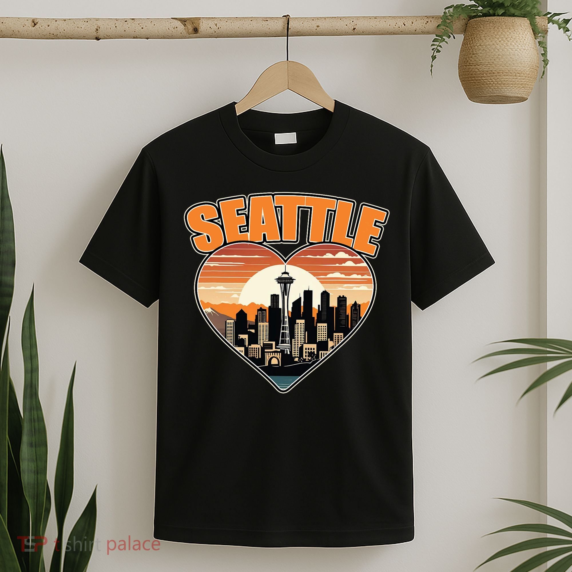 Seattle Gifts Apparel Souvenirs Usa Hiking Camping American T-Shirt