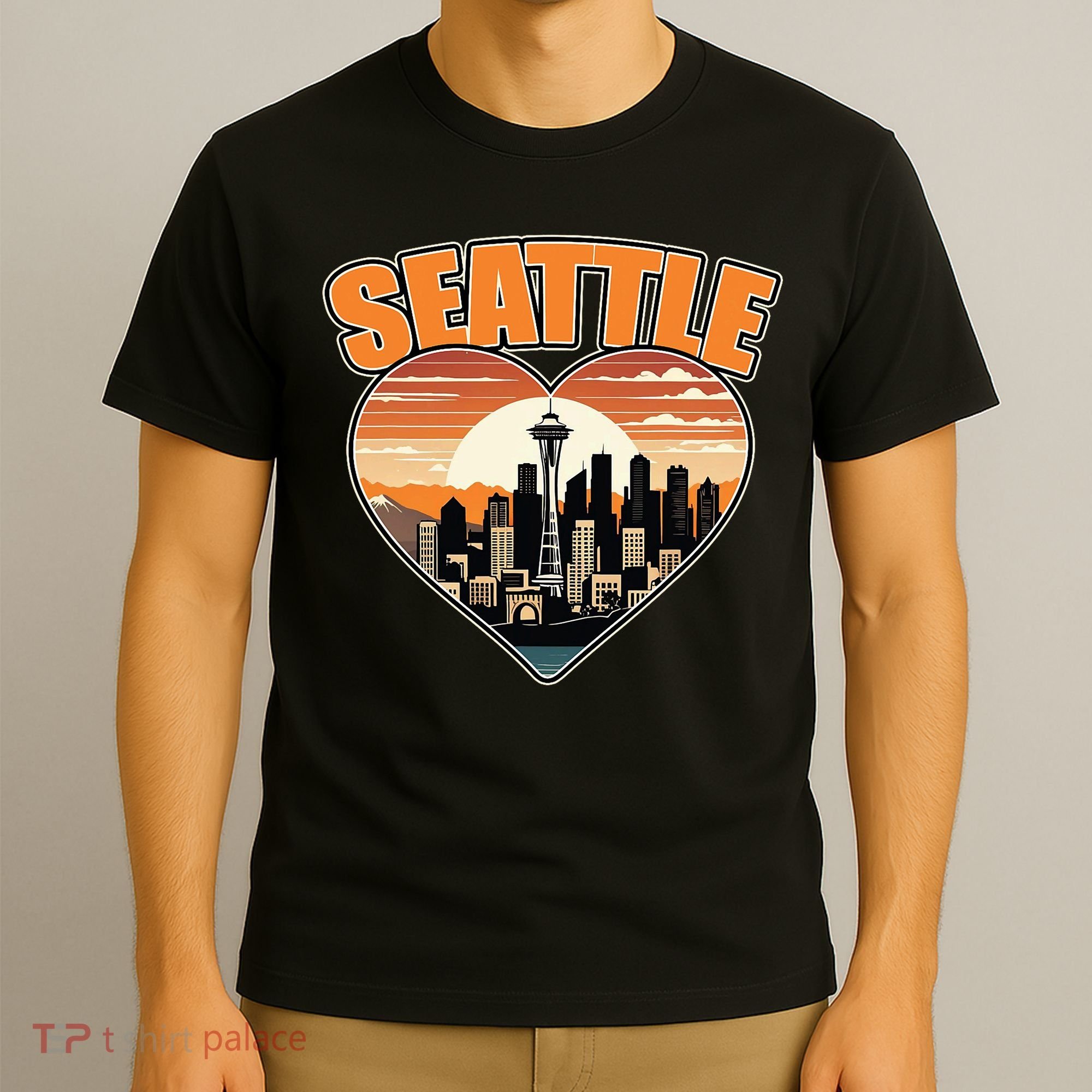 Seattle Gifts Apparel Souvenirs Usa Hiking Camping American T-Shirt