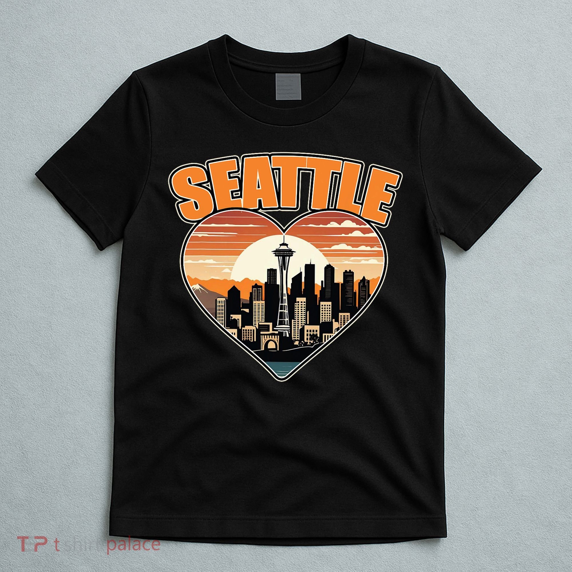 Seattle Gifts Apparel Souvenirs Usa Hiking Camping American T-Shirt