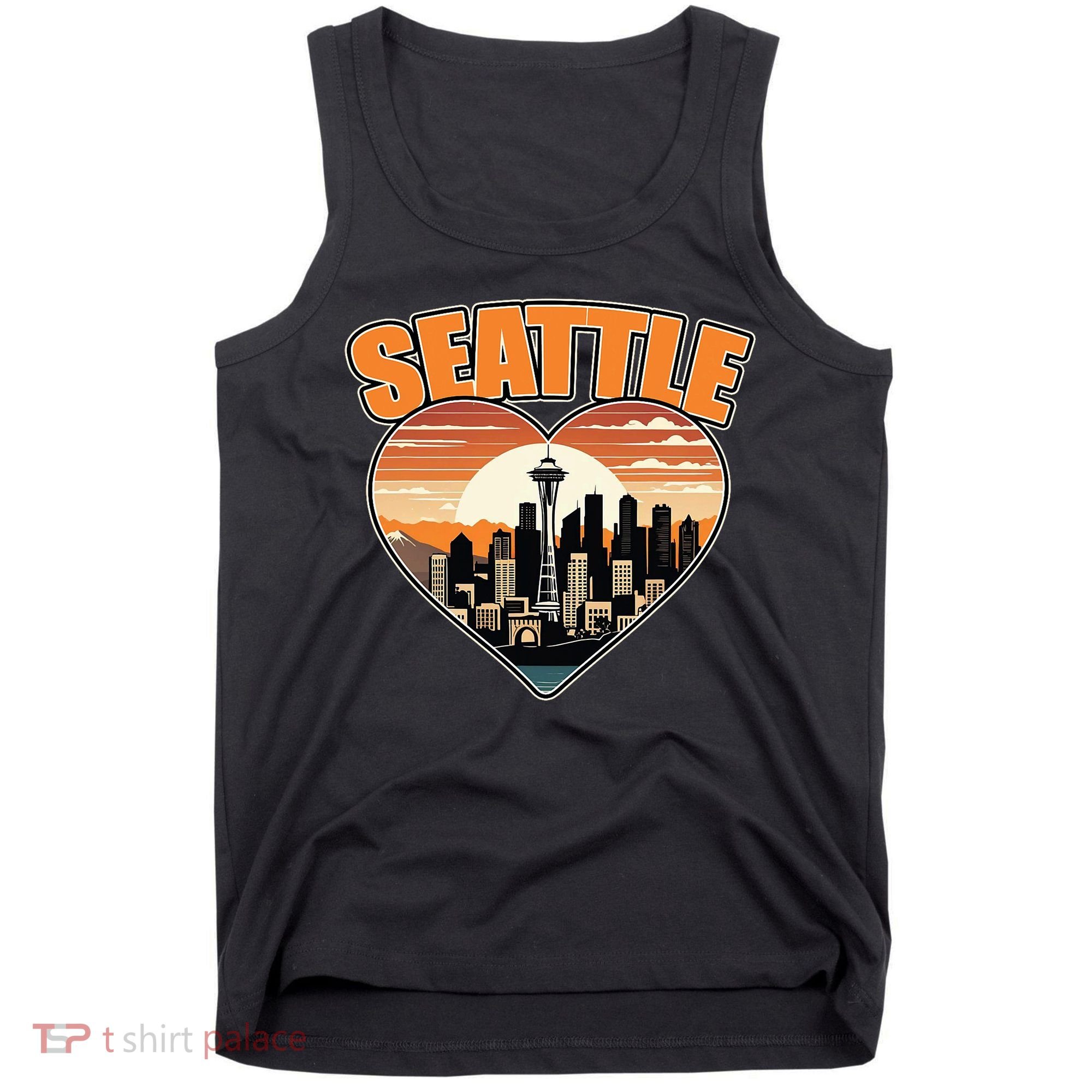Seattle Gifts Apparel Souvenirs Usa Hiking Camping American Tank Top