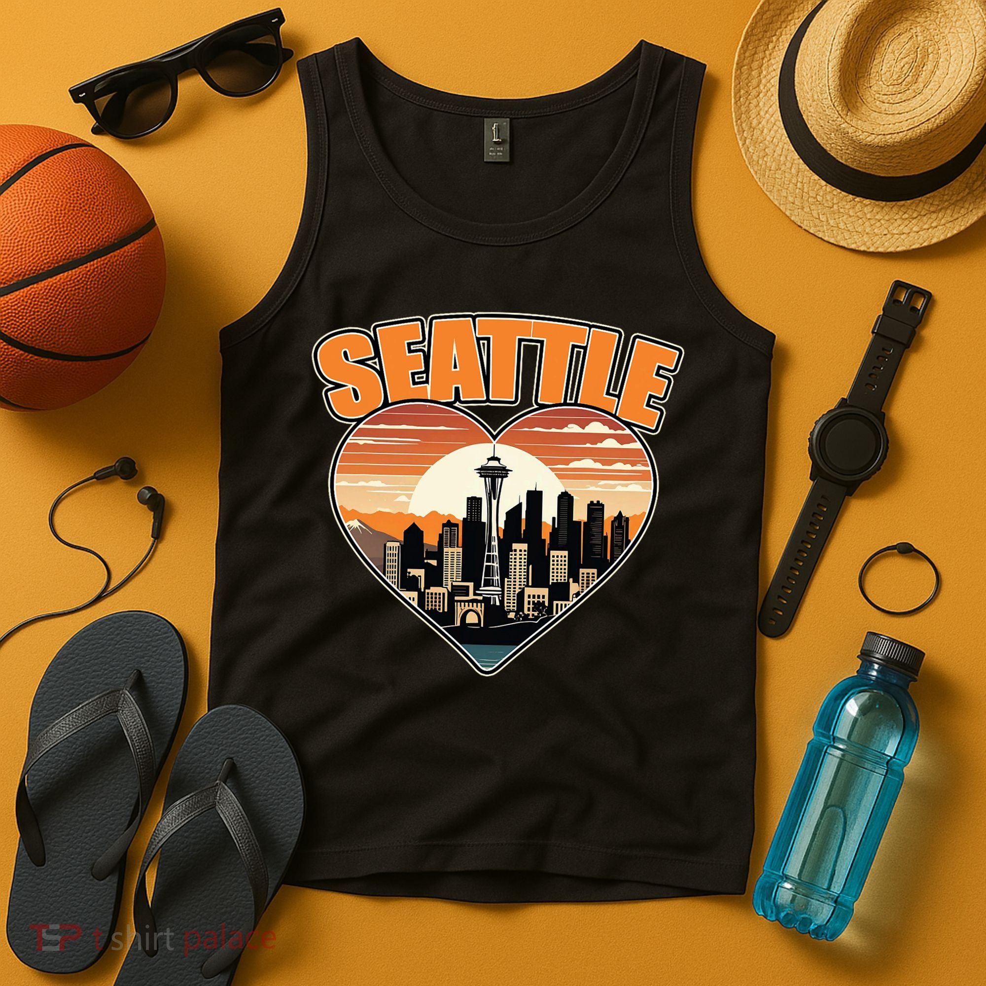 Seattle Gifts Apparel Souvenirs Usa Hiking Camping American Tank Top