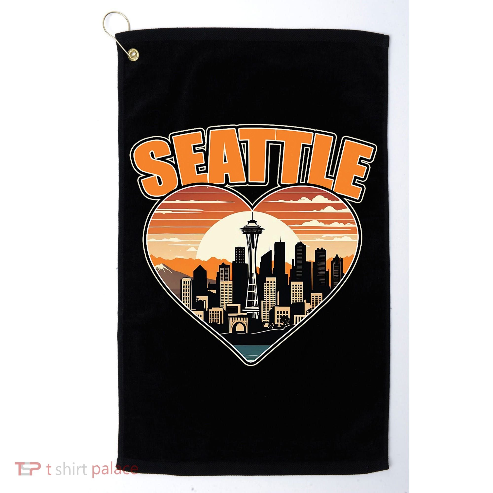 Seattle Gifts Apparel Souvenirs Usa Hiking Camping American Golf Towel