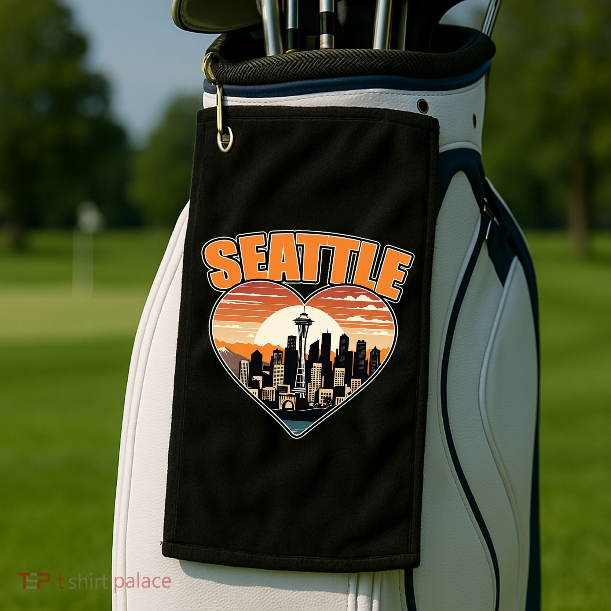 Seattle Gifts Apparel Souvenirs Usa Hiking Camping American Golf Towel