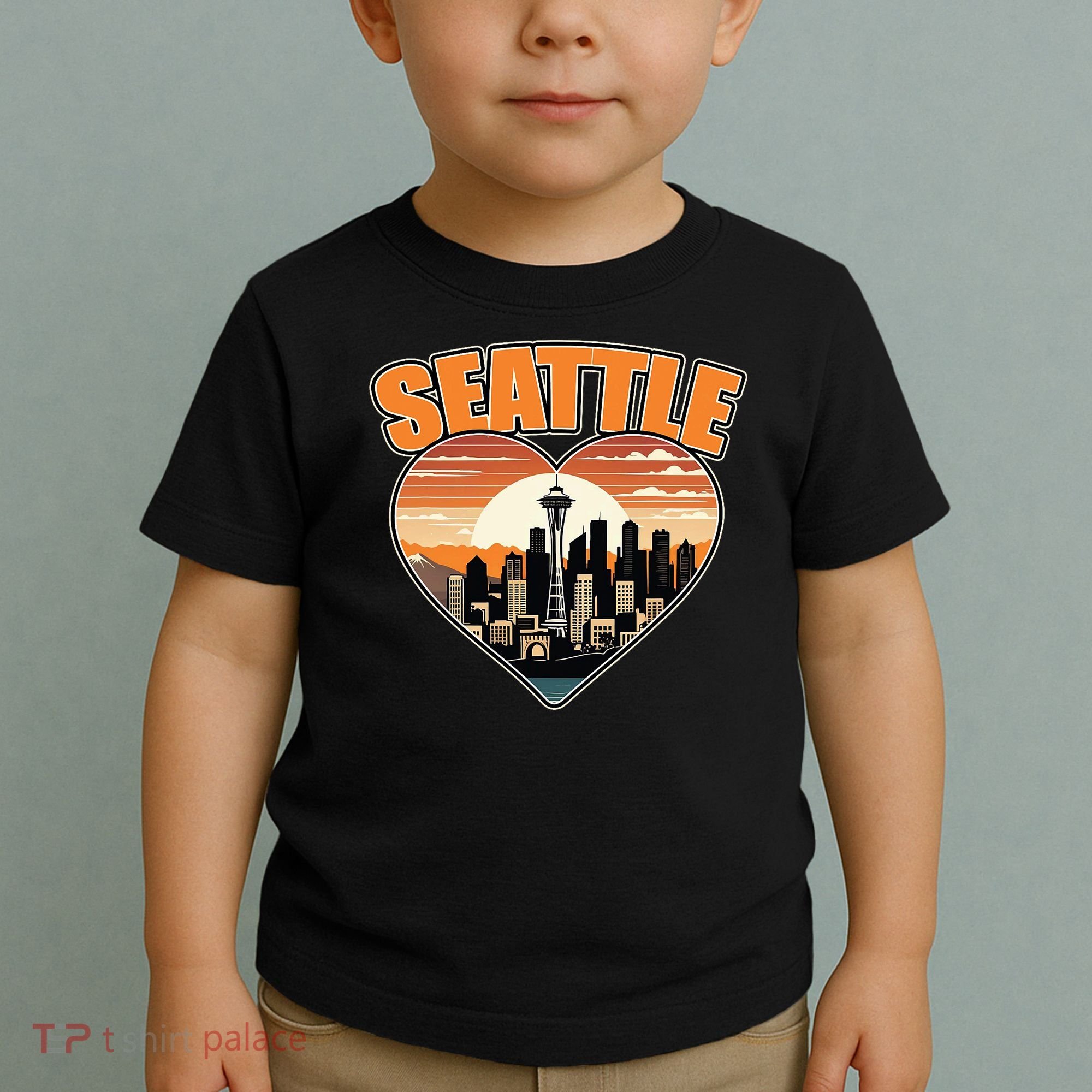 Seattle Gifts Apparel Souvenirs Usa Hiking Camping American Toddler T-Shirt