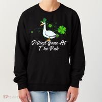 Silliest Goose At The Pub St. Patrick’s Day Women's Sweatshirt thumb 0
