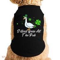Silliest Goose At The Pub St. Patrick’s Day Doggie Tank thumb 0