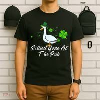 Silliest Goose At The Pub St. Patrick’s Day T-Shirt thumb 6