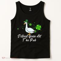 Silliest Goose At The Pub St. Patrick’s Day Tank Top thumb 2