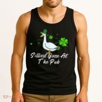 Silliest Goose At The Pub St. Patrick’s Day Tank Top thumb 3
