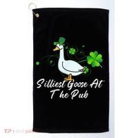 Silliest Goose At The Pub St. Patrick’s Day Golf Towel thumb 0
